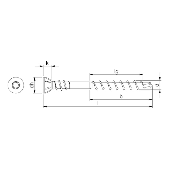 Massivholz – 100 Stück Würth ASSY®plus 4 P CSMR 60 Dielenschraube 3,5 × 4, LXRYWOOD Manufaktur Flein