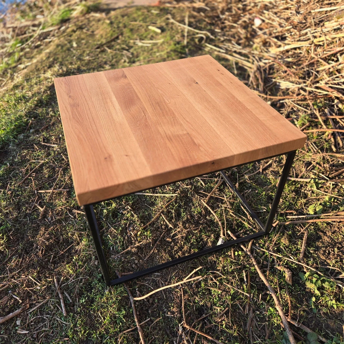 Massivholz – Massivholz Couchtisch aus Eiche 60x60, LXRYWOOD Manufaktur Flein