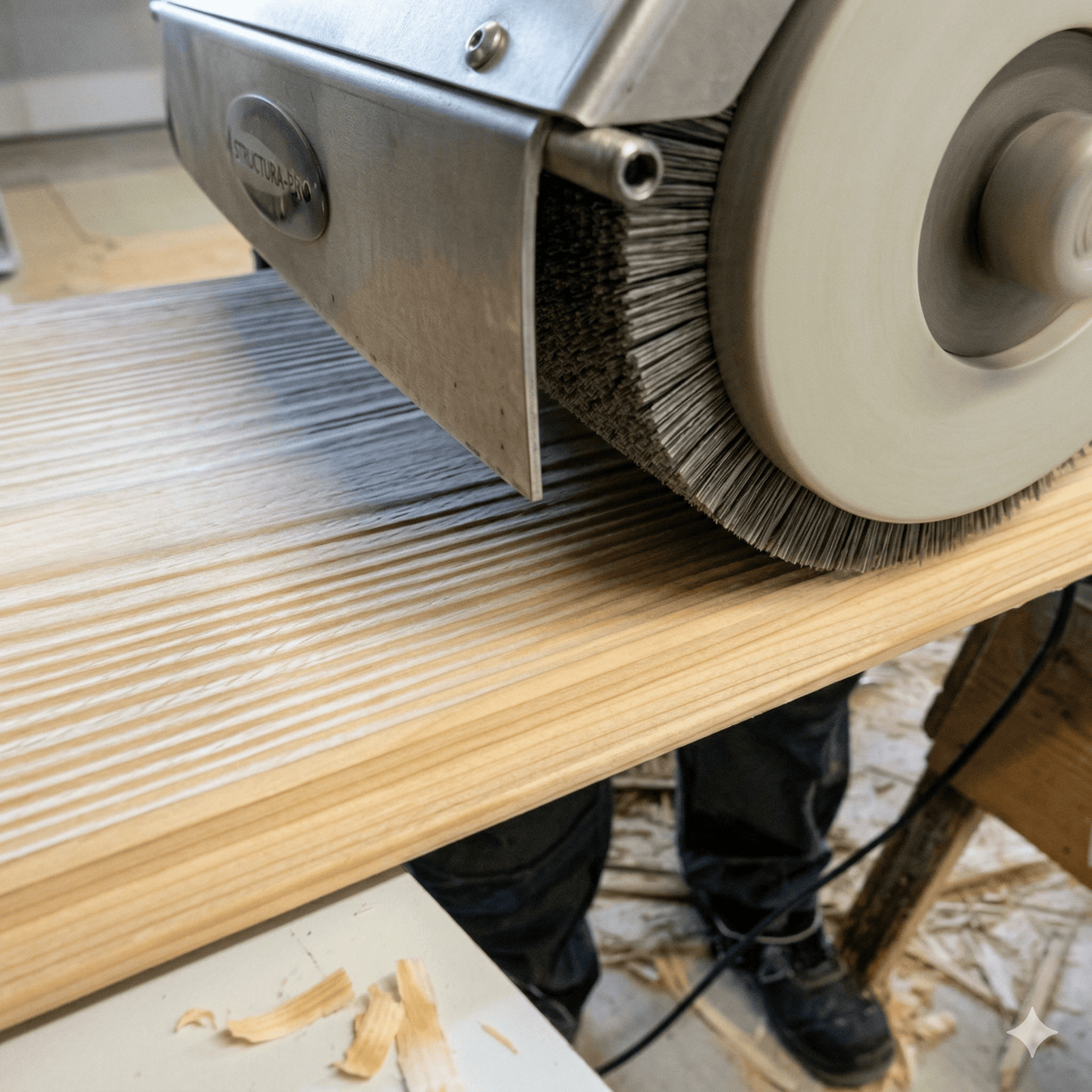 Wohnzimmer mit Zirbenholz Wandverkleidung – LXRYWOOD
