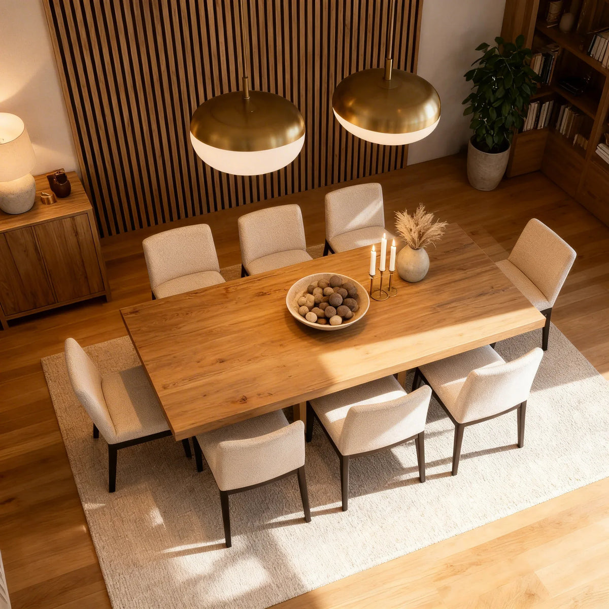 Eiche Walnuss geölt – Wandpaneel Schlafzimmer, ruhige dunkle Maserung