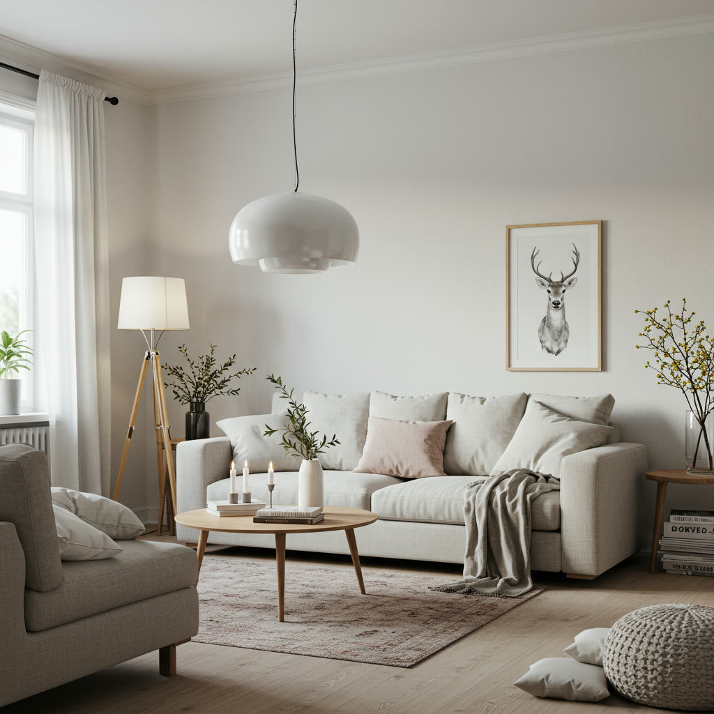Standard LEDs: sichtbare Punkte, kaltes Licht, Kabel sichtbar